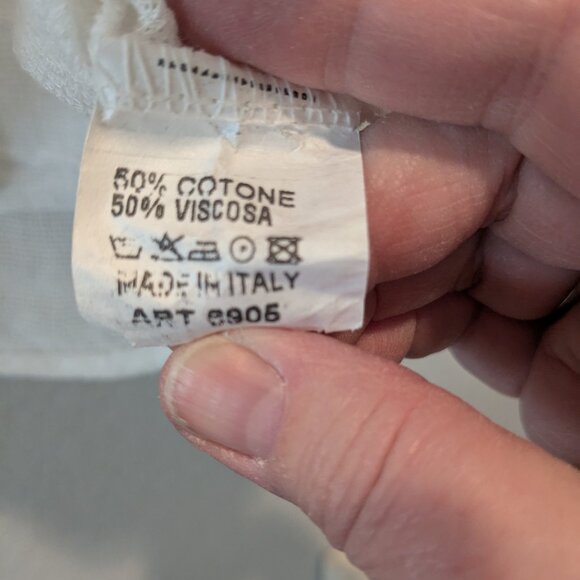 Made in Italy NWOT One Size White Top - Picture 5 of 7